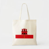Vlag van Gibraltar Tote Bag (Voorkant)