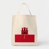 vlag van Gibraltar Tote Bag (Voorkant)