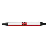Vlag van Gibraltar Zwarte Inkt Pen (Voorkant)