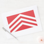 Vlag van Glamorgan Rechthoekige Sticker (Envelop)