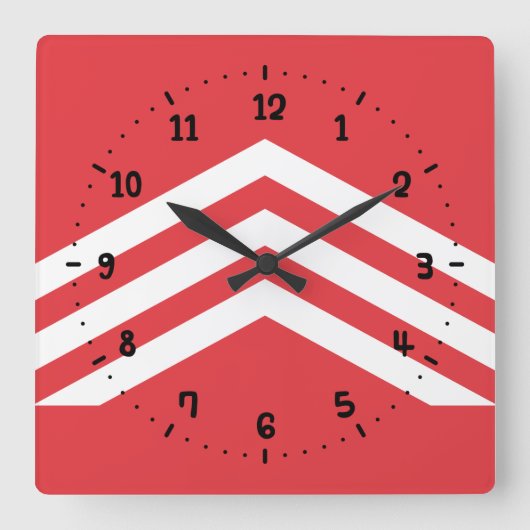Vlag van Glamorgan Square Wall Clock Vierkante Klok (Voorkant)