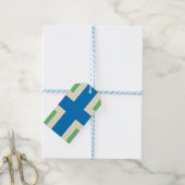 Vlag van Gloucestershire (Britse county) Cadeaulabel (Met Touw)