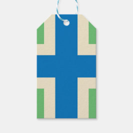 Vlag van Gloucestershire (Britse county) Cadeaulabel