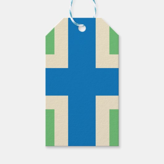 Vlag van Gloucestershire (Britse county) Cadeaulabel (Voorkant)