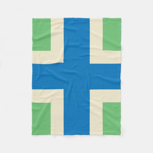 Vlag van Gloucestershire (Britse county) Fleece Deken (Voorkant)