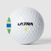 Vlag van Gloucestershire (Britse county) Golfballen (Logo)