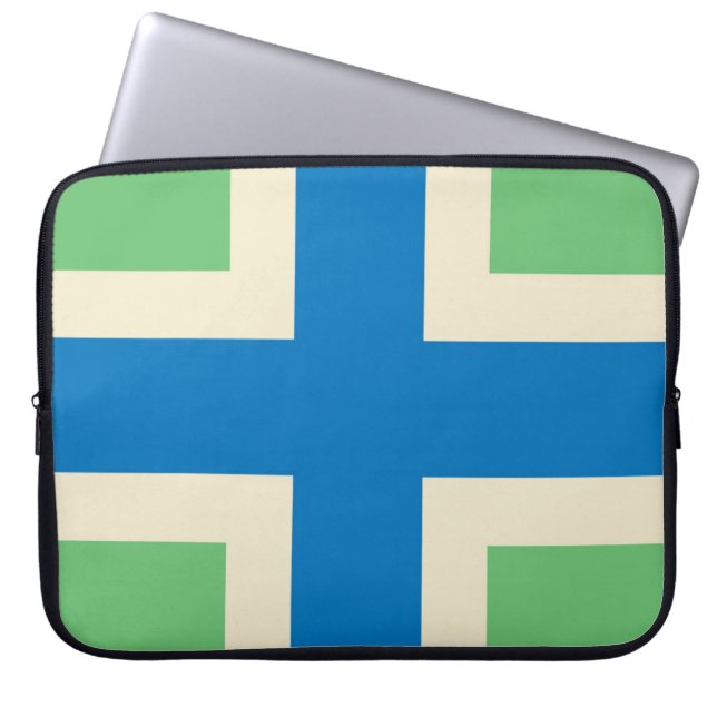 Vlag van Gloucestershire (Britse county) Laptop Sleeve (Voorkant)
