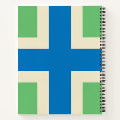 Vlag van Gloucestershire (Britse county) Notitieboek (Achterkant)