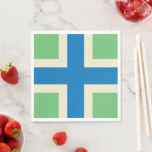 Vlag van Gloucestershire (Britse county) Servet (Insitu)