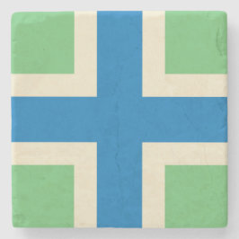 Vlag van Gloucestershire (Britse county) Stenen Onderzetter