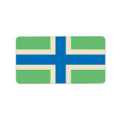 Vlag van Gloucestershire County, England Labels (Voorkant)