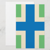 Vlag van Gloucestershire (VK) Briefpapier (Voorkant / Achterkant)