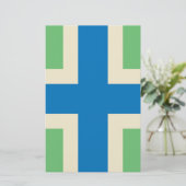 Vlag van Gloucestershire (VK) Briefpapier (Staand voorkant)