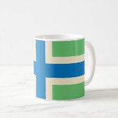 Vlag van Gloucestershire (VK) Koffiemok (Voorkant rechts)