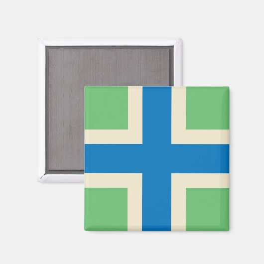Vlag van Gloucestershire (VK) Magneet (Voorkant / Achterkant)