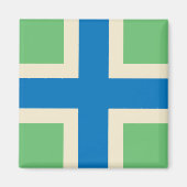 Vlag van Gloucestershire (VK) Magneet (Voorkant)