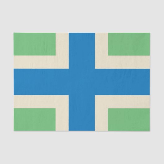 Vlag van Gloucestershire (VK) Tissuepapier (Voorkant)