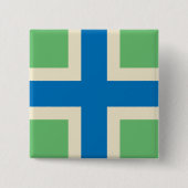 Vlag van Gloucestershire (VK) Vierkante Button 5,1 Cm (Voorkant)