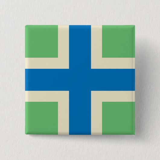 Vlag van Gloucestershire (VK) Vierkante Button 5,1 Cm (Voorkant)