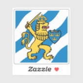 Vlag van Göteborg, Zweden Sticker (Vel)