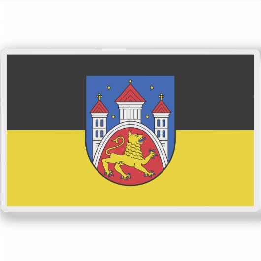 Vlag van Göttingen, Duitsland Sticker (Voorkant)
