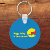 vlag van Grand Rapids Sleutelhanger (Voorkant)