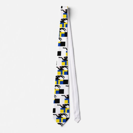 vlag van Graubunden, Zwitserland Stropdas (Voorkant)