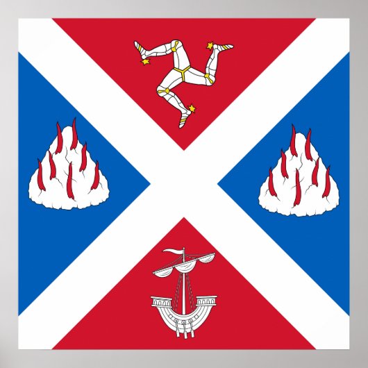 Vlag van Great Bernera Poster (Voorkant)