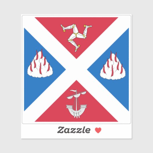 Vlag van Great Bernera Sticker (Vel)