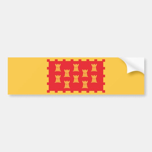 Vlag van Greater Manchester (Verenigd Koninkrijk) Bumpersticker (Voorkant)