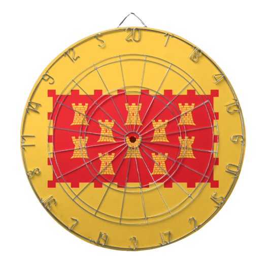 Vlag van Greater Manchester (Verenigd Koninkrijk) Dartbord (Voorkant)