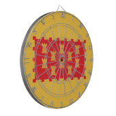 Vlag van Greater Manchester (Verenigd Koninkrijk) Dartbord (Voorkant Links)