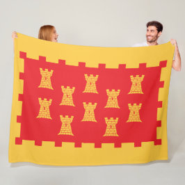 Vlag van Greater Manchester (Verenigd Koninkrijk) Fleece Deken