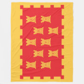 Vlag van Greater Manchester (Verenigd Koninkrijk) Fleece Deken (Voorkant)