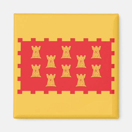 Vlag van Greater Manchester (Verenigd Koninkrijk) Magneet (Voorkant)
