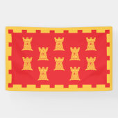 Vlag van Greater Manchester (Verenigd Koninkrijk) Spandoek (Horizontaal)