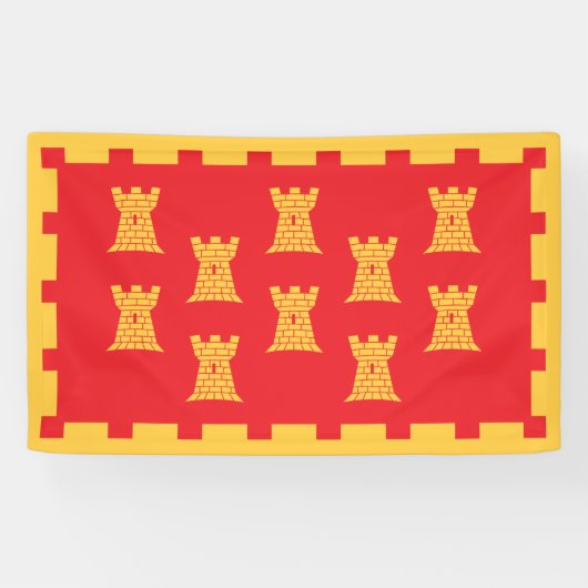 Vlag van Greater Manchester (Verenigd Koninkrijk) Spandoek (Horizontaal)