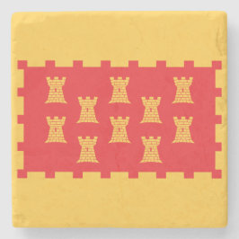 Vlag van Greater Manchester (Verenigd Koninkrijk) Stenen Onderzetter