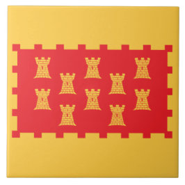 Vlag van Greater Manchester (Verenigd Koninkrijk) Tegeltje