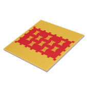 Vlag van Greater Manchester (Verenigd Koninkrijk) Tegeltje (Zijkant)