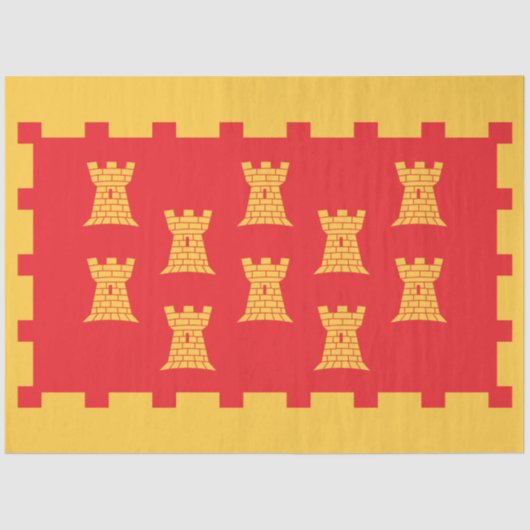 Vlag van Greater Manchester (Verenigd Koninkrijk) Tissuepapier (Voorkant)