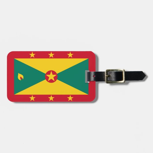 Vlag van Grenada Bagagelabel (Voorkant horizontaal)