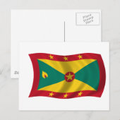 Vlag van Grenada Briefkaart (Voorkant / Achterkant)