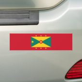 Vlag van Grenada Bumpersticker (Op auto)