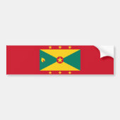 Vlag van Grenada Bumpersticker (Voorkant)