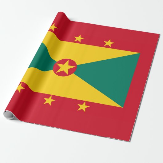 Vlag van Grenada Cadeaupapier (Uitgerold)