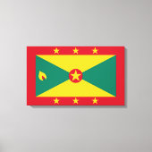 Vlag van Grenada Canvas Afdruk (Voorkant)