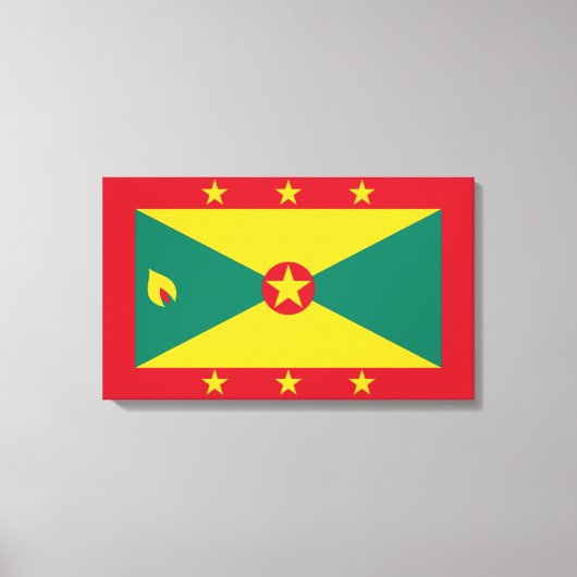 Vlag van Grenada Canvas Afdruk (Voorkant)
