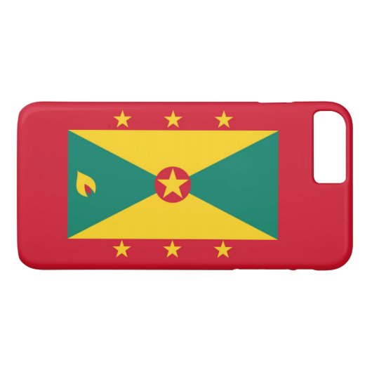 Vlag van Grenada Case-Mate iPhone Case (Achterkant (Horizontaal))