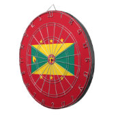 Vlag van Grenada Dartbord (Voorkant Rechts)